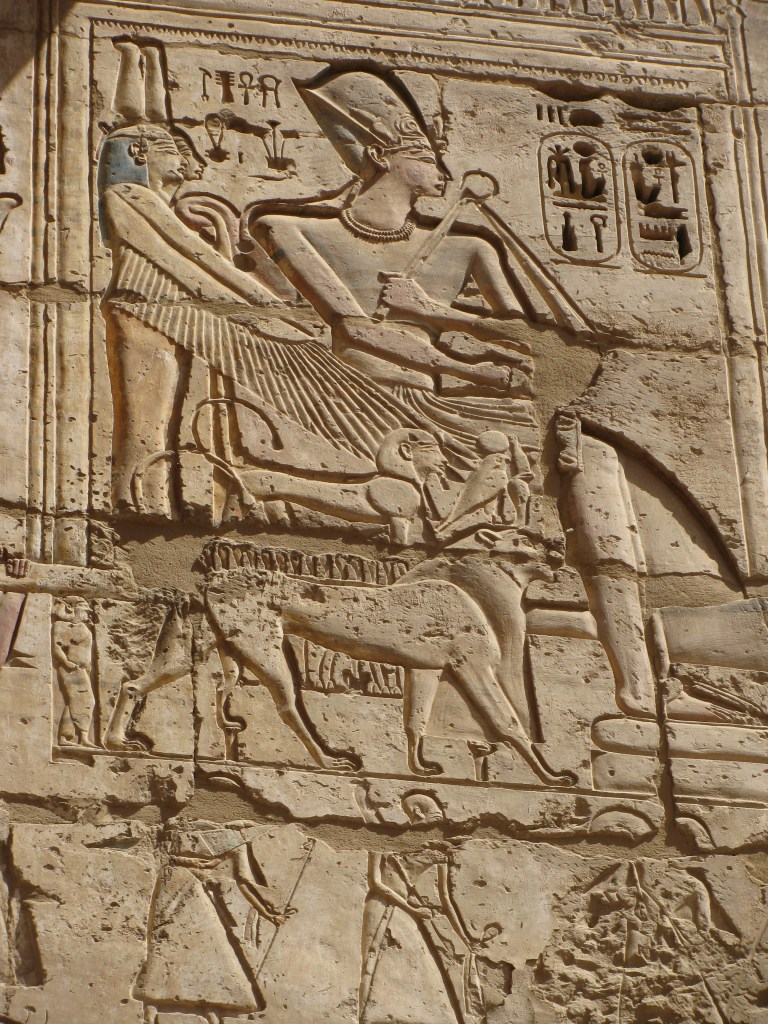 Wall carving, Medinet Habu